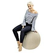 Sitting Ball Gymnastikball Felt (Beige, Durchmesser: 65 cm, Material Bezug: 100 % Polyester)