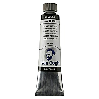 Talens Van Gogh Pintura al óleo aceite de linaza (Blanco titanio, 40 ml, Tubo)