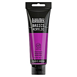 Liquitex Basics Acrylfarbe (Magenta mittel, 118 ml, Tube)