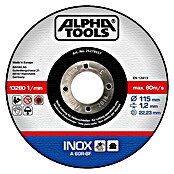 Alpha Tools Trennscheibe (Durchmesser Scheibe: 115 mm, Stärke Scheibe: 1,2 mm, Geeignet für: Edelstahl)