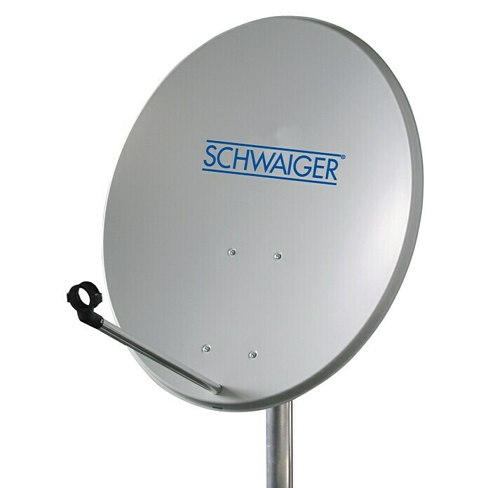Schwaiger Satellitenschüssel (Stahl, Durchmesser Spiegelfläche: 55 cm, Grau)