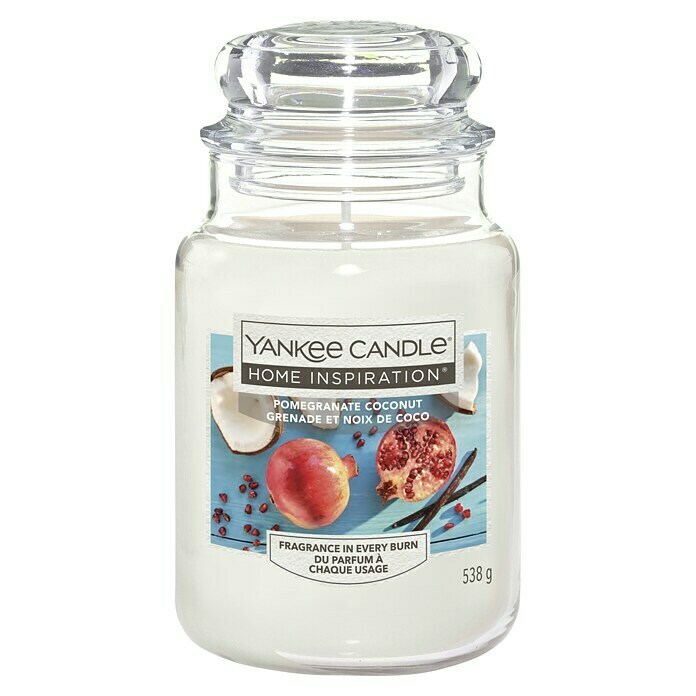 Yankee Candle Home Inspirations Duftkerze (Im Glas, Pomegranate Coconut, Large)