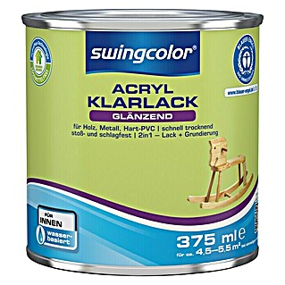 swingcolor Klarlack Acryl (Farblos, 375 ml, Glänzend)