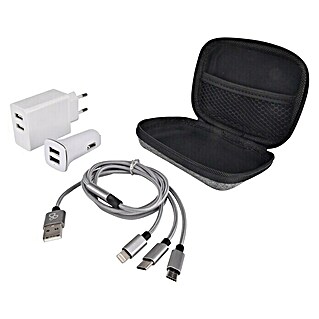 BAUHAUS USB-Reisestecker Set (USB A-Stecker, USB C-Stecker, USB Micro-Stecker, Lightning-Stecker)