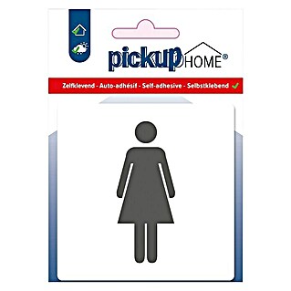 Pickup Sticker Route Acryl (l x b: 9 x 9 cm, Dames, Wit)