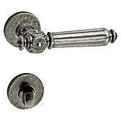 Diamond Doors WC-Türgarnitur Augusta (Türstärke: 40 - 45 mm, Schlitzkopf/Olive SK/OL, Grau)