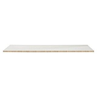 Phönix Chicago Tischplatte (L x B x H: 70 x 160 x 2,5 cm, Weiß, Farbe Rahmen: Holzfarben)