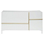 Phönix Beijing Sideboard (L x B x H: 40 x 150 x 79,2 cm, Weiß, Anzahl Schubladen: 2 Stk., Anzahl Türen: 1 Stk.)