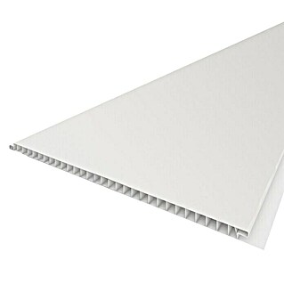 BaukulitVox Ecoline Wandpaneel (Weiß, 2.650 x 250 x 8 mm)