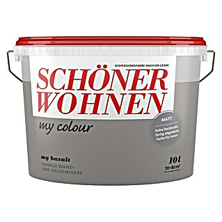 SCHÖNER WOHNEN-Farbe my colour Wandfarbe (My Basalt, Matt, 10 l)