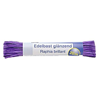 Glorex Hobby Time Edelbast (Glänzend, Violett, 20 m)