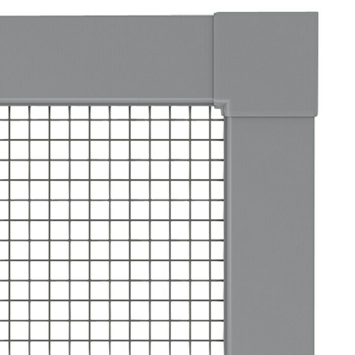 Windhager Insektenschutzfenster Ultra Flat (B x H: 100 x 120 cm, Anthrazit, Schnellmontagefedern)