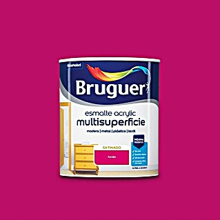 Bruguer Esmalte de color Acrylic Multisuperficie (Fucsia, 750 ml, Satinado)