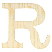 Artemio Letra de madera (Motivo: R, L x An x Al: 11,5 x 1 x 11,5 cm, Madera)