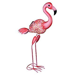 Globo LED-Solar-Dekoleuchte Flamingo (Pink, L x B x H: 340 x 160 x 740 mm)