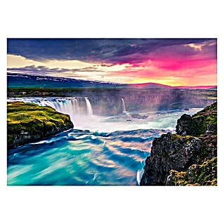 Fototapete Wasserfall I (B x H: 416 x 254 cm, Vlies)