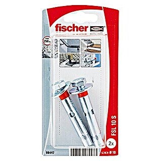 Fischer Taco de anclaje para cargas pesadas FSL 10 S (Ø x L: 10 x 60 mm, 2 uds.)