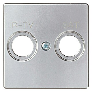Simon 82 Tapa para mecanismo TV/SAT (Aluminio / Plata, Plástico, Montaje en la pared)