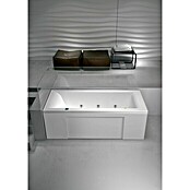 Bañera de hidromasaje Line Full + Bluetooth (L x An: 70 x 170 cm, Con terapia de luces de colores, Acrílico sanitario, Blanco)
