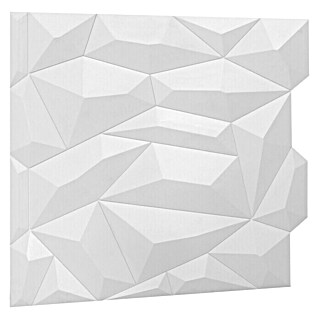 Palram - Innovera Décor Wandpaneel Gletscher (Weiß, 61 x 61 cm)