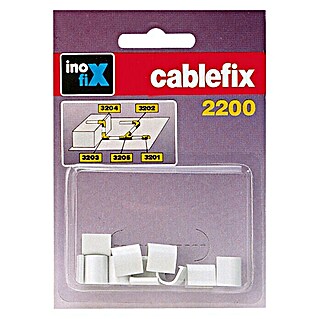 Inofix Cablefix Pieza de unión para canaleta 2200 (Blanco, 10 ud.)