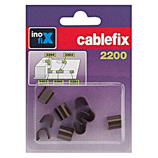 Inofix Cablefix Pieza de unión para canaleta 2200 (Marrón, 10 ud.)