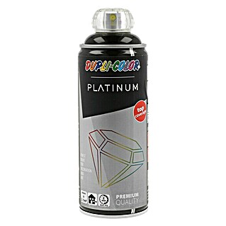 Dupli-Color Platinum Kleurlak, spray platinum RAL 9005 Zwart (Zwart, 400 ml, Glanzend)