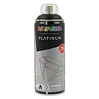 Dupli-Color Platinum Sprej s lakom u boji platino RAL 9005 (Duboko crne boje, 400 ml, Svilenkasti mat)