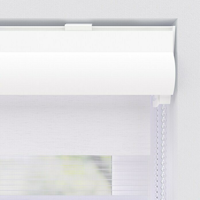 Expo Ambiente Doppelrollo mit Kassette (B x H: 95 x 175 cm, Weiß)