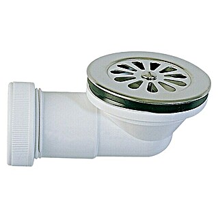 Válvula sifónica para ducha extraplana (40 mm, Blanco)