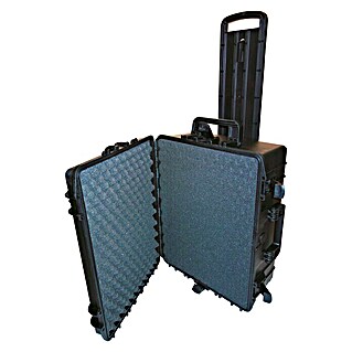 Vodootporan kovčeg za alat MAX 540H245 TR (D x Š x V: 604 x 473 x 283 mm, S kvadratnim umetkom od pjene, Crne boje, Plastika)