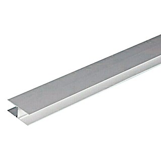 H-spojna profil (D x V: 250 cm x 16 mm, Prikladno za: Polikarbonatne ploče, Aluminij)