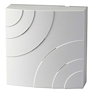 Heidemann Meertonige deurbel Quarter (l x b x h: 45 x 116 x 116 mm, 85 dB, Wit, Kunststof)