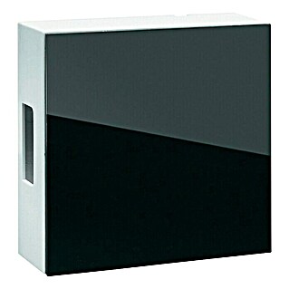 Grothe Tweetonige deurbel 465A (47 x 118 x 118 mm, 83 dB, Zwart, Glanzend, Kunststof)
