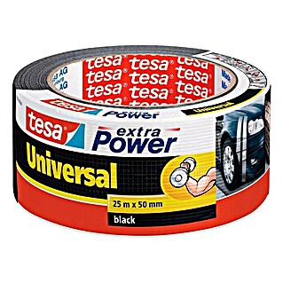 Tesa Extra Power Folieband Universal (Zwart, 25 m x 50 mm)