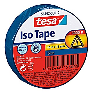 Tesa Cinta aislante Iso Tape (Azul)