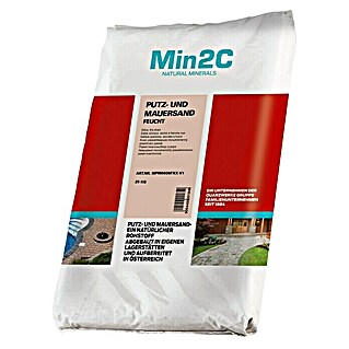 Min2C Putz-Mauersand (Natur, Körnung: 0 mm - 2 mm, 25 kg)