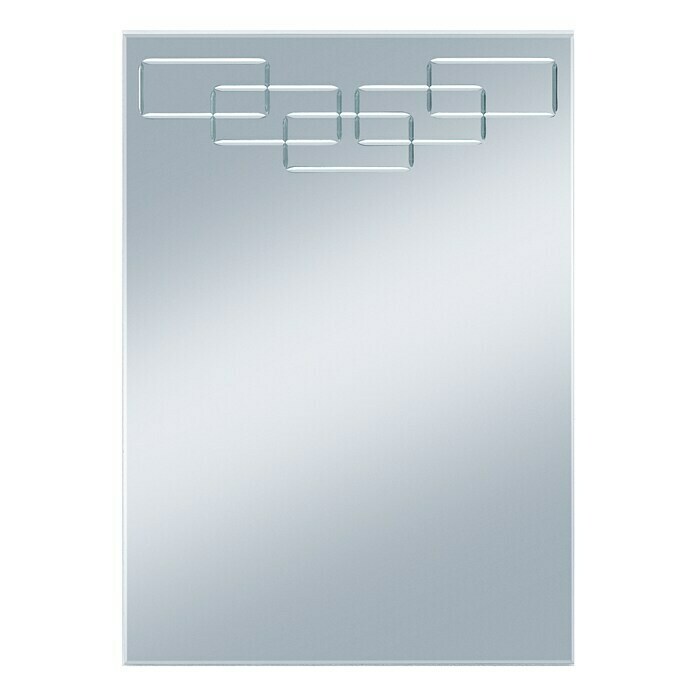 Kristall-Form Rillenschliffspiegel Oblong (50 x 70 cm, Eckig)