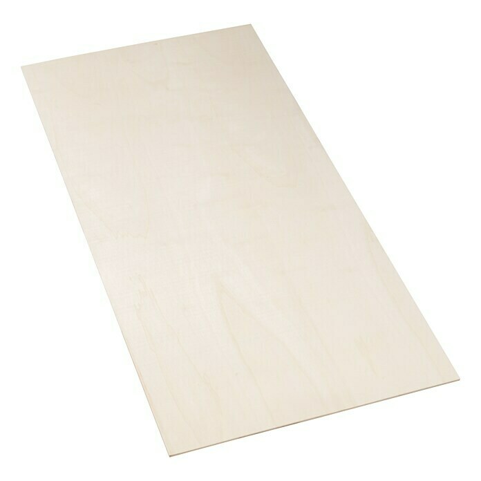 Sperrholzplatte Fixmaß (Pappel, 1.200 x 600 x 6 mm)
