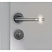 Portaferm LED-WC-Türgarnitur (Lochung: Schlitzkopf/Olive SK/OL, Matt, Infrarotsensor, Universell einsetzbar)