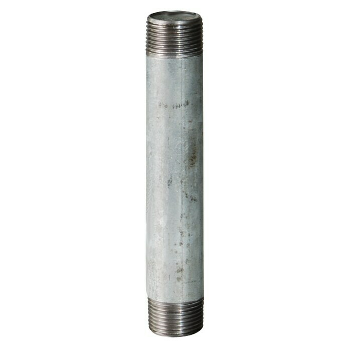 Rohrnippel (1″, Länge: 120 mm, Verzinkt)