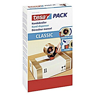 Tesa Pack Handabroller Classic (Geeignet für: Paketklebebänder bis 50 mm Breite)