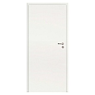 Zimmertür (735 x 1.985 mm, DIN Anschlag: Links, Weiß, Mittellage: Wabe)
