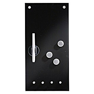 Zeller Present Stakleno magnetna ploča (Crne boje, 40 x 20 cm)