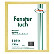 Flinka Profi-Line Fenstertuch (5 Stk., 40 x 35 cm, Gelocht, Gelb)