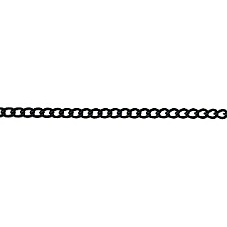 Stabilit Cadena de eslabones planos a metros (2,5 mm, Acero, Negro recubierto)