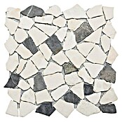 Mosaikfliese Mix CIOT 30/110 (30,5 x 30,5 cm, Weiß/Schwarz, Matt)