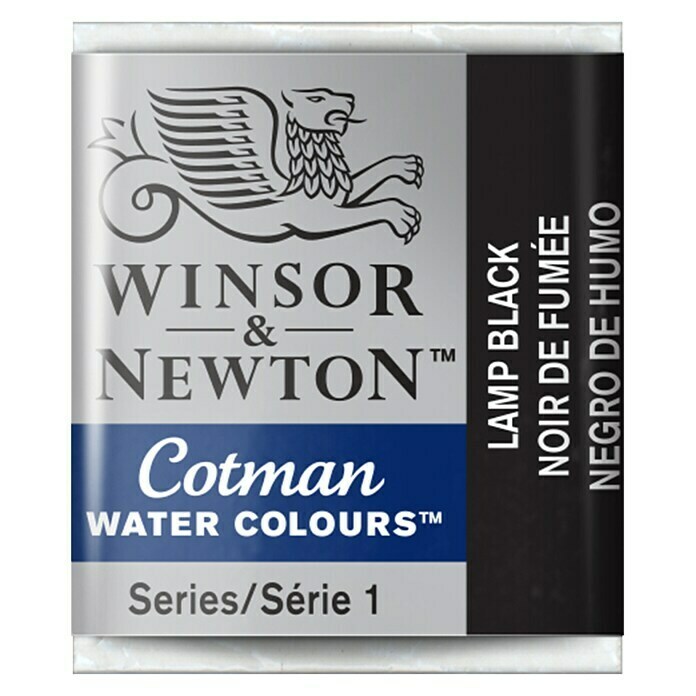 Winsor & Newton Cotman Aquarelverf (Lampzwart, ½ kopje)