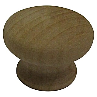 Meubelknop (Type meubelgreep: Knop, Hout, Gelakt, Ø x l: 37 x 25 mm)