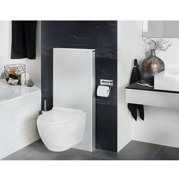Geberit Sanitarni modul za zidnu WC školjku Monolith (2-količinsko ispiranje, 10,6 x 50,5 x 114 cm, Bijelo)